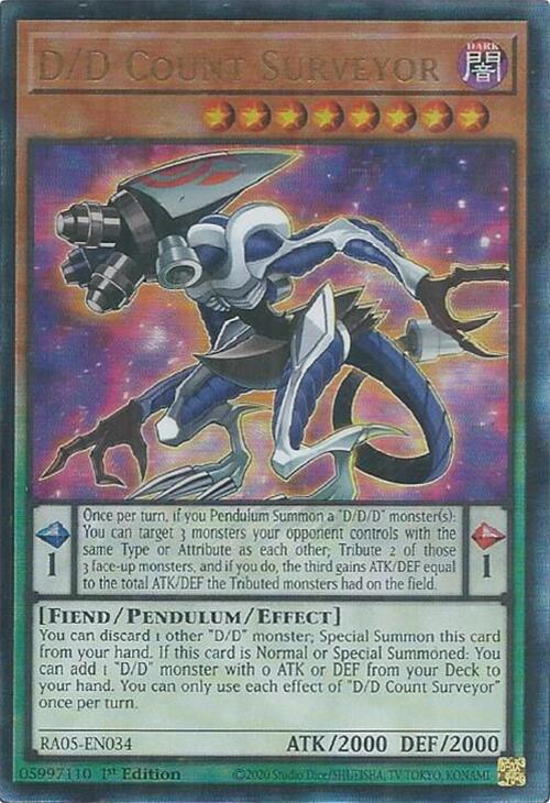 D/D Count Surveyor (Ultimate Rare) [RA05-EN034] Ultimate Rare | Galaxy Games LLC