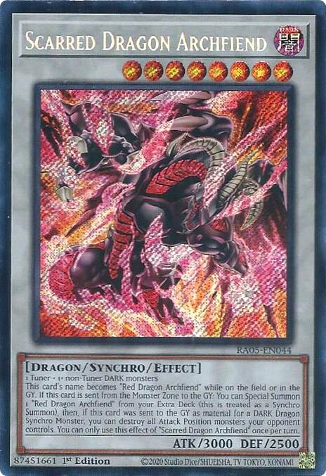 Scarred Dragon Archfiend (Secret Rare) [RA05-EN044] Secret Rare | Galaxy Games LLC