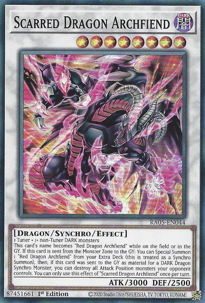 Scarred Dragon Archfiend [RA05-EN044] Super Rare | Galaxy Games LLC