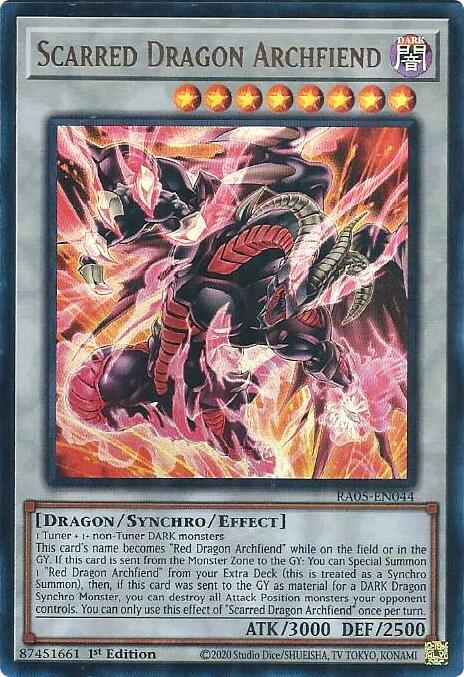 Scarred Dragon Archfiend (Ultra Rare) [RA05-EN044] Ultra Rare | Galaxy Games LLC
