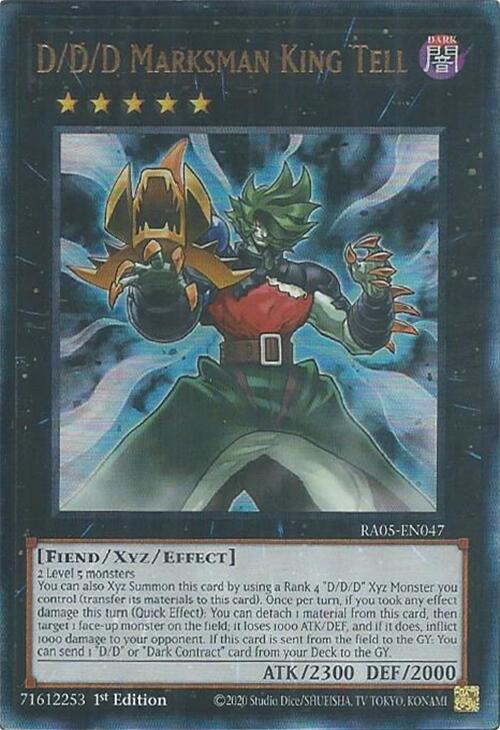 D/D/D Marksman King Tell (Ultimate Rare) [RA05-EN047] Ultimate Rare | Galaxy Games LLC