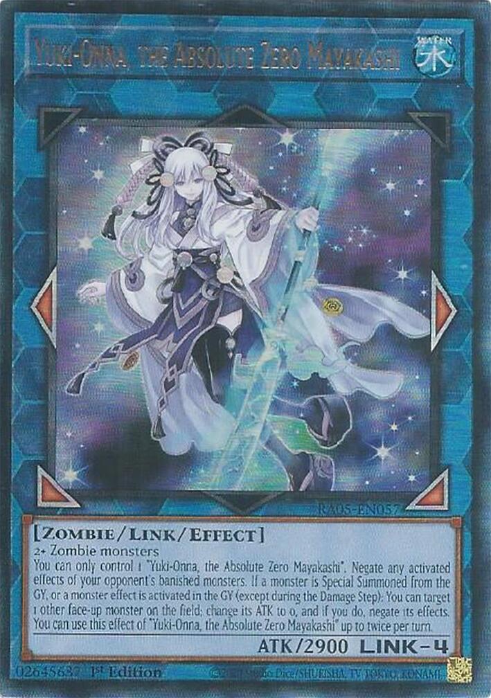 Yuki-Onna, the Absolute Zero Mayakashi (Ultimate Rare) [RA05-EN057] Ultimate Rare | Galaxy Games LLC