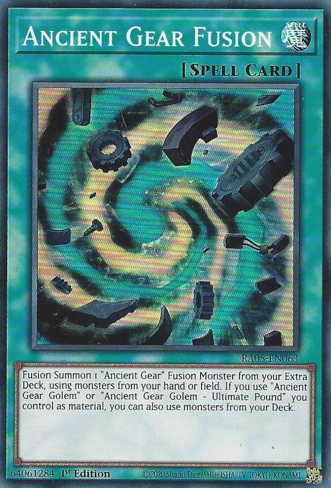 Ancient Gear Fusion [RA05-EN063] Super Rare | Galaxy Games LLC