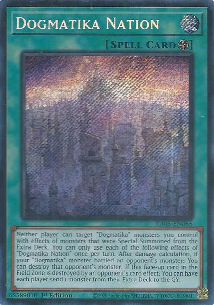Dogmatika Nation (Secret Rare) [RA05-EN066] Secret Rare | Galaxy Games LLC