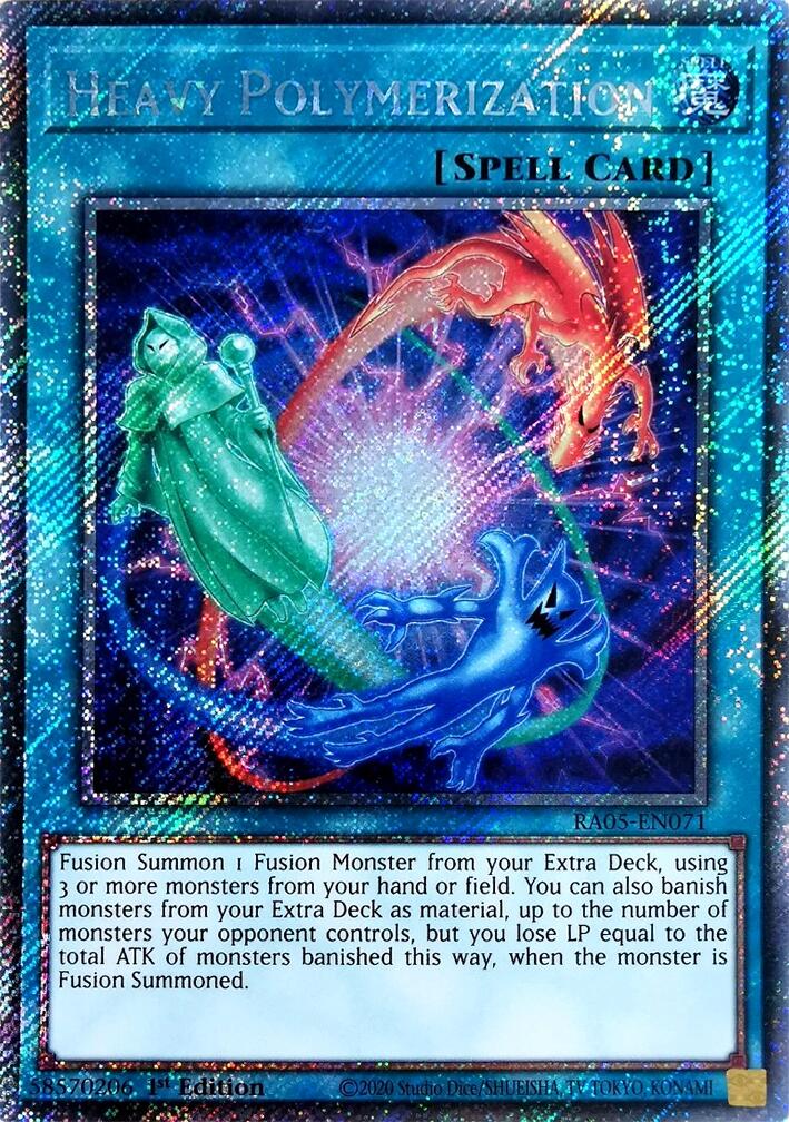 Heavy Polymerization (Platinum Secret Rare) [RA05-EN071] Platinum Secret Rare | Galaxy Games LLC