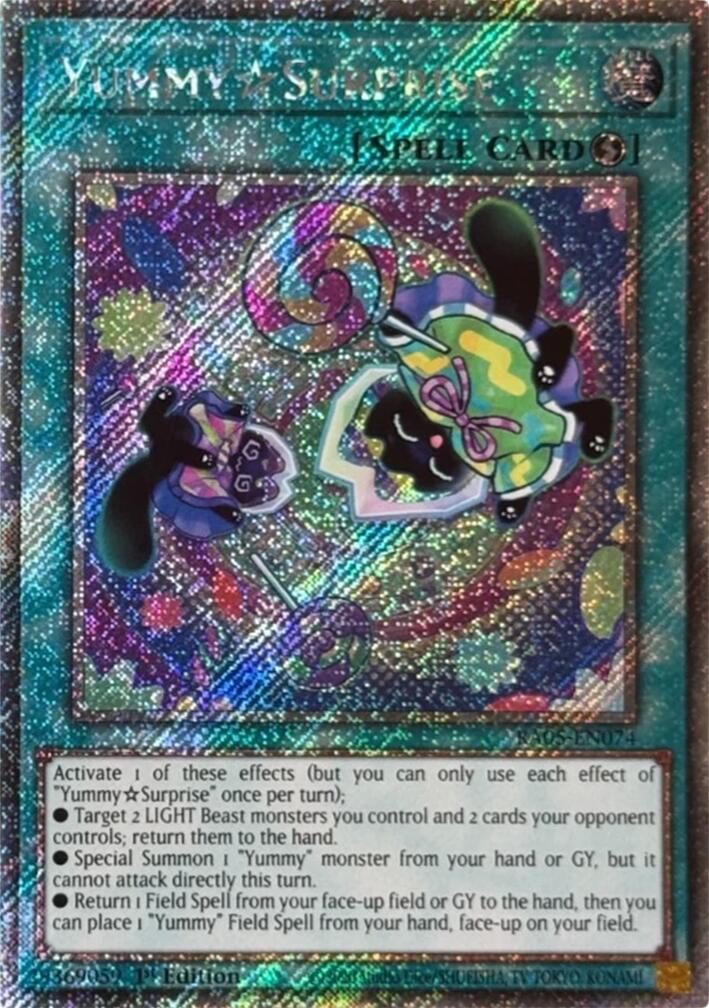 YummySurprise (Platinum Secret Rare) [RA05-EN074] Platinum Secret Rare | Galaxy Games LLC