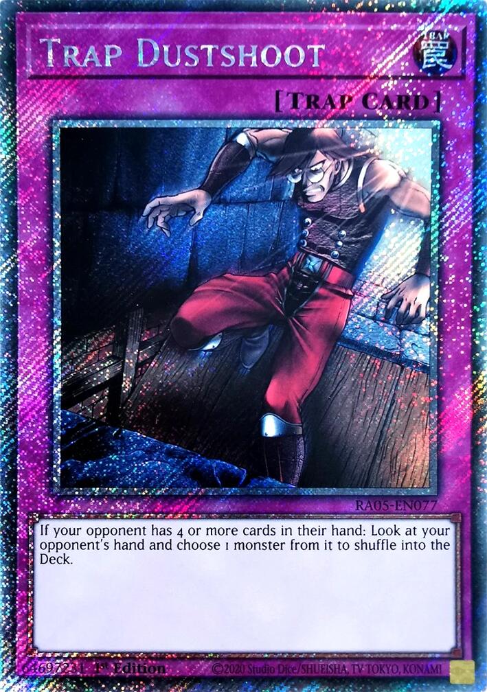 Trap Dustshoot (Platinum Secret Rare) [RA05-EN077] Platinum Secret Rare | Galaxy Games LLC