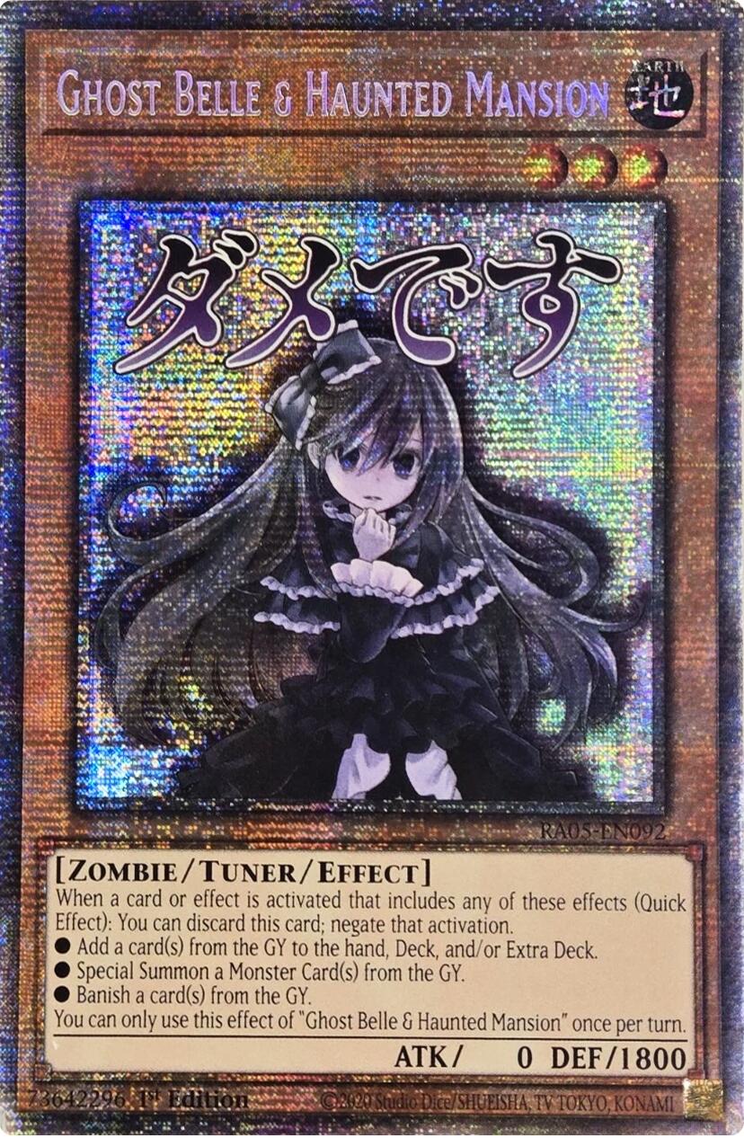 Ghost Belle & Haunted Mansion (Starlight Rare) [RA05-EN092] Starlight Rare | Galaxy Games LLC