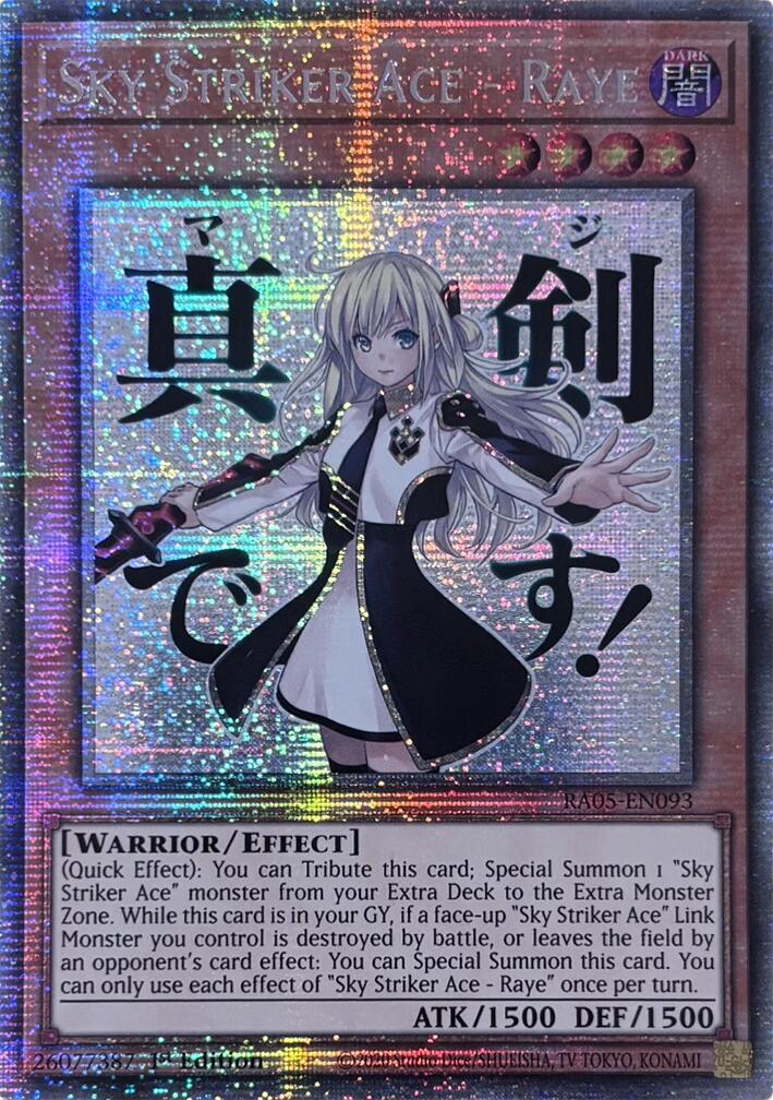Sky Striker Ace - Raye (Starlight Rare) [RA05-EN093] Starlight Rare | Galaxy Games LLC