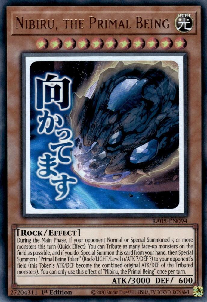 Nibiru, the Primal Being [RA05-EN094] Ultra Rare | Galaxy Games LLC