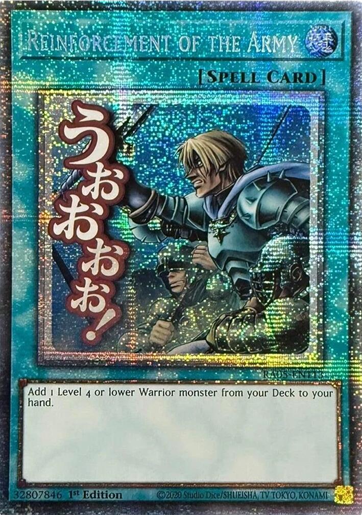 Reinforcement of the Army (Starlight Rare) [RA05-EN113] Starlight Rare | Galaxy Games LLC