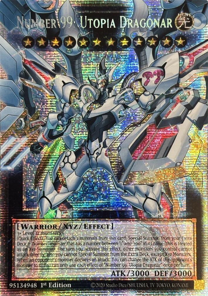Number 99: Utopia Dragonar (Starlight Rare) [RA05-EN144] Starlight Rare | Galaxy Games LLC