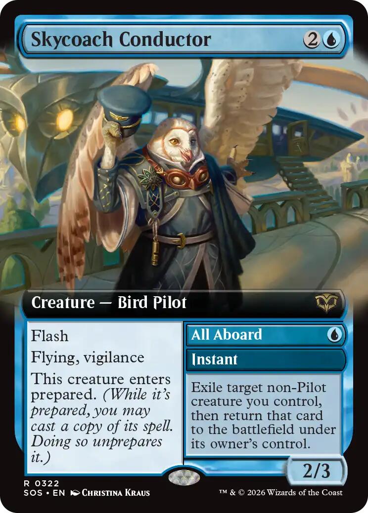 Skycoach Conductor (Extended Art) [Secrets of Strixhaven] | Galaxy Games LLC