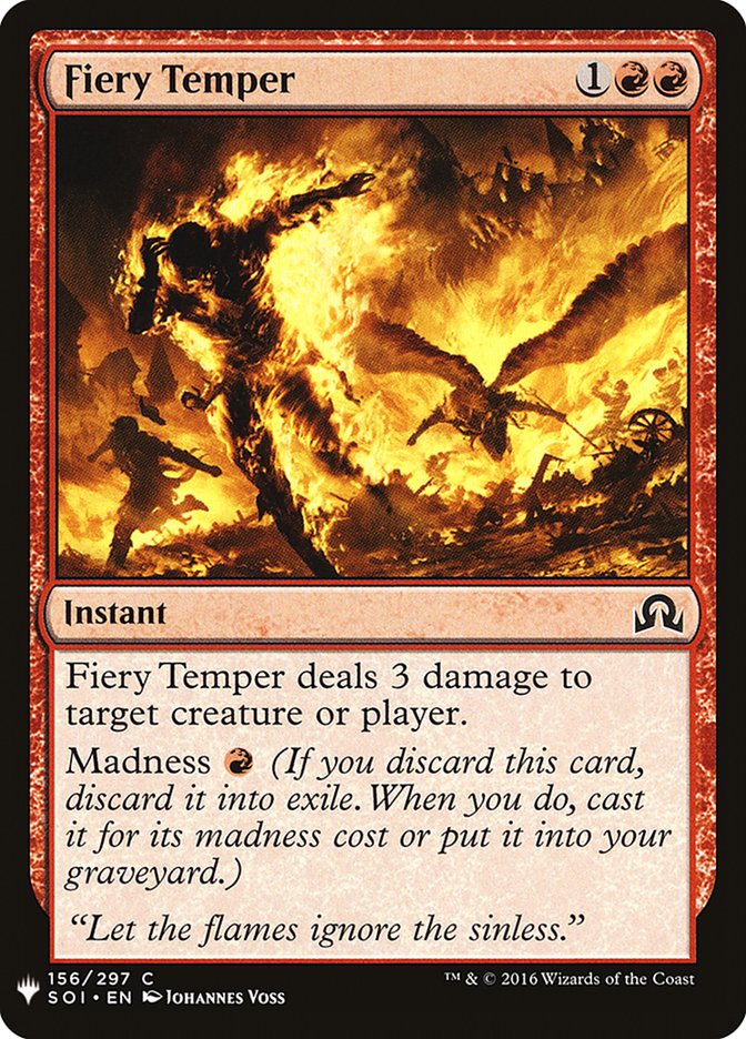 Fiery Temper [Mystery Booster] | Galaxy Games LLC