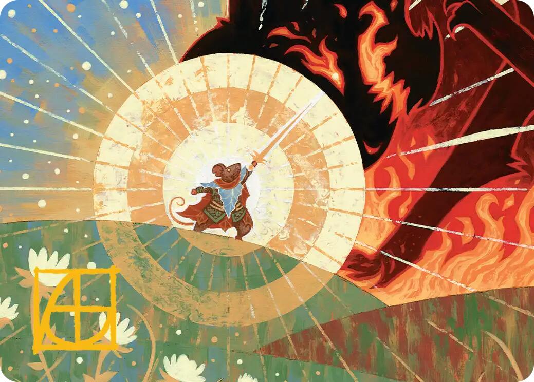 Repel Calamity Art Card (Gold-Stamped Signature) [Secrets of Strixhaven Art Series] | Galaxy Games LLC