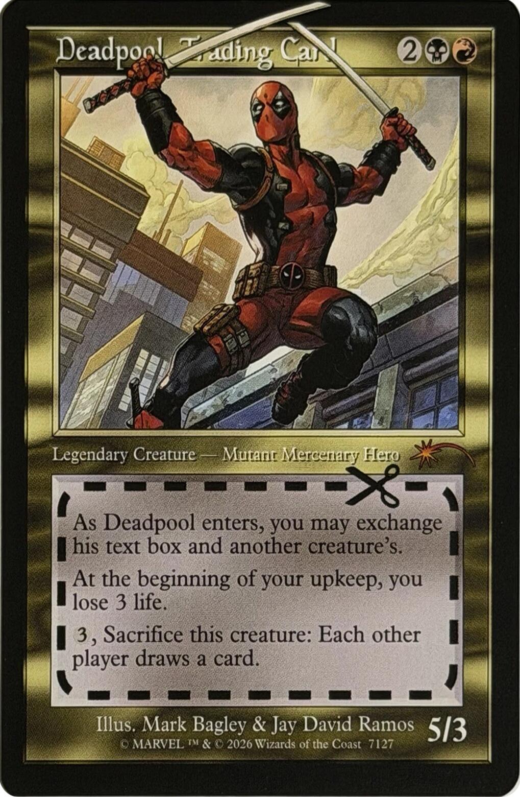 Deadpool, Trading Card (7127) [Secret Lair Drop Series] | Galaxy Games LLC