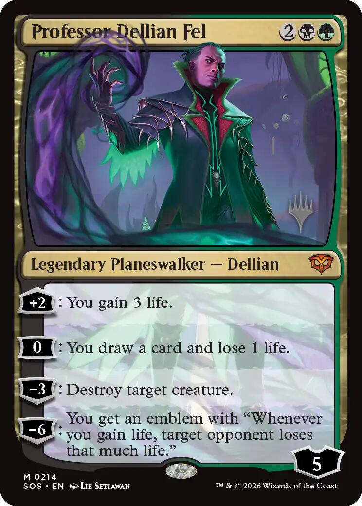 Professor Dellian Fel [Secrets of Strixhaven Promos] | Galaxy Games LLC