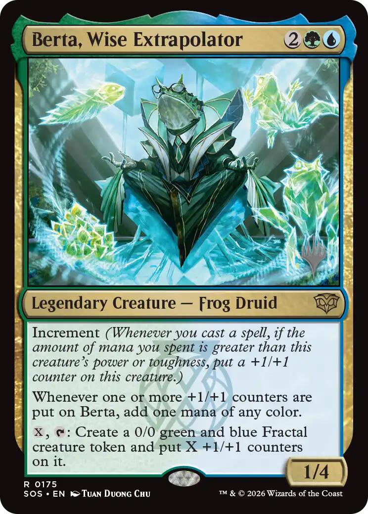 Berta, Wise Extrapolator [Secrets of Strixhaven Promos] | Galaxy Games LLC