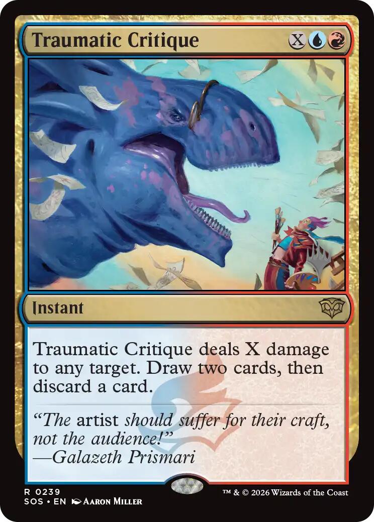 Traumatic Critique [Secrets of Strixhaven Promos] | Galaxy Games LLC