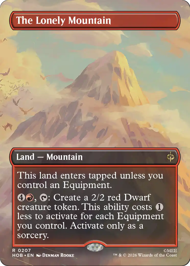 The Lonely Mountain (Borderless) (0207) [The Hobbit] | Galaxy Games LLC