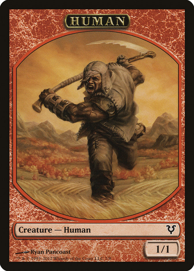 Human Token (7/8) [Avacyn Restored Tokens] | Galaxy Games LLC