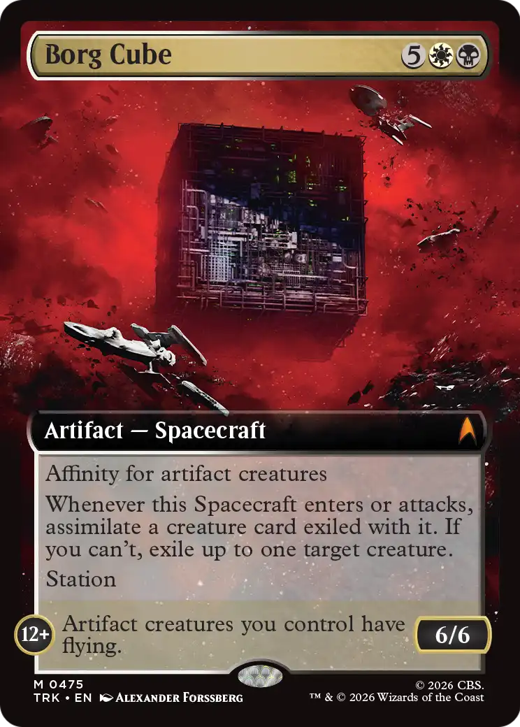 Borg Cube (Extended Art) [Star Trek] | Galaxy Games LLC