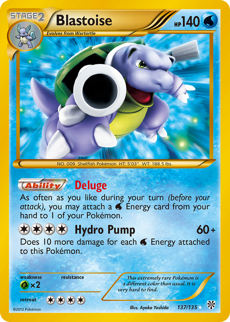 Blastoise (137/135) [Black & White: Plasma Storm] | Galaxy Games LLC