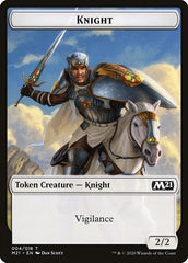 Angel // Knight Double-Sided Token [Core Set 2021 Tokens] | Galaxy Games LLC