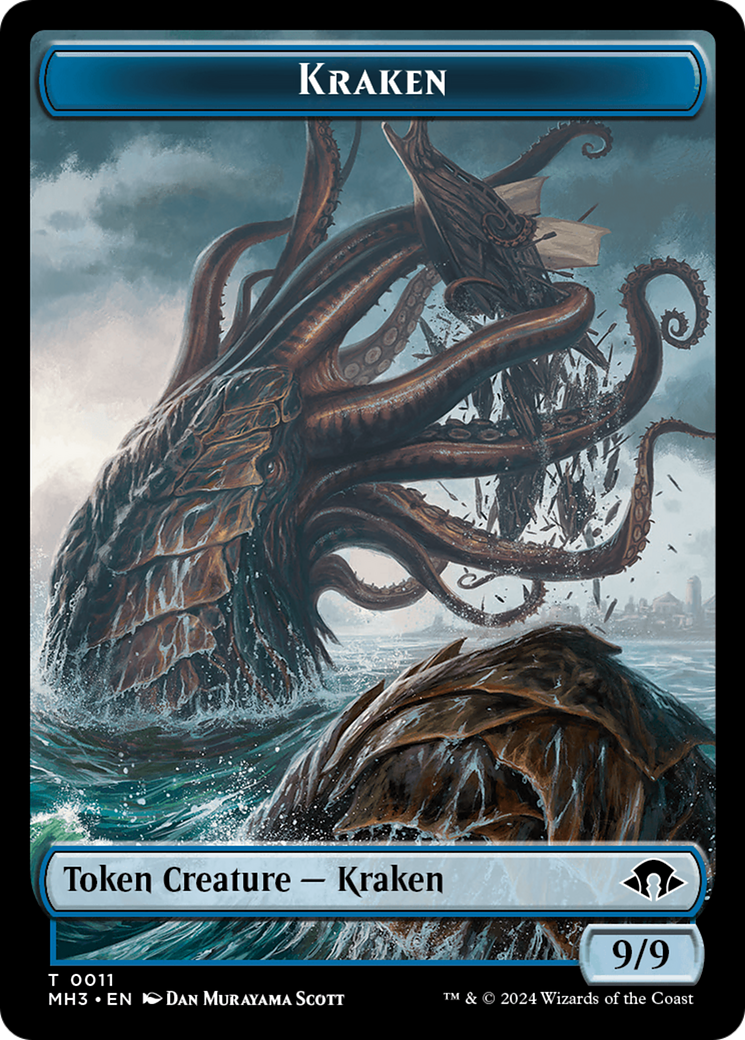 Kraken Token [Modern Horizons 3 Tokens] | Galaxy Games LLC