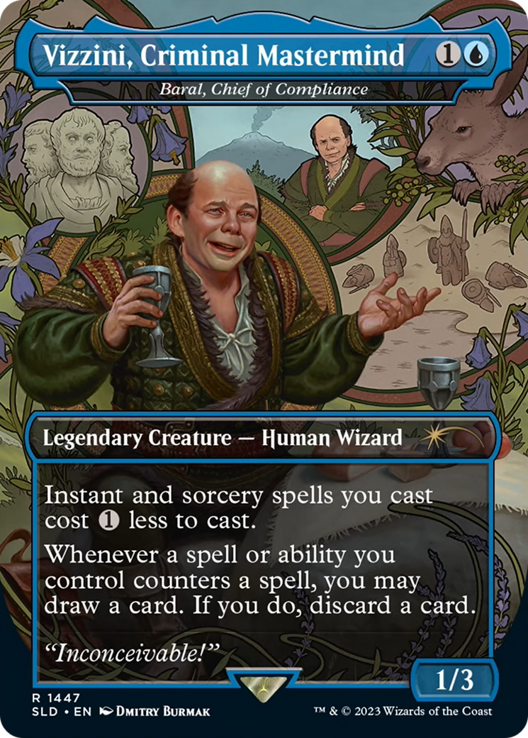 Vizzini, Criminal Mastermind - Baral, Chief of Compliance [Secret Lair Drop Series] | Galaxy Games LLC