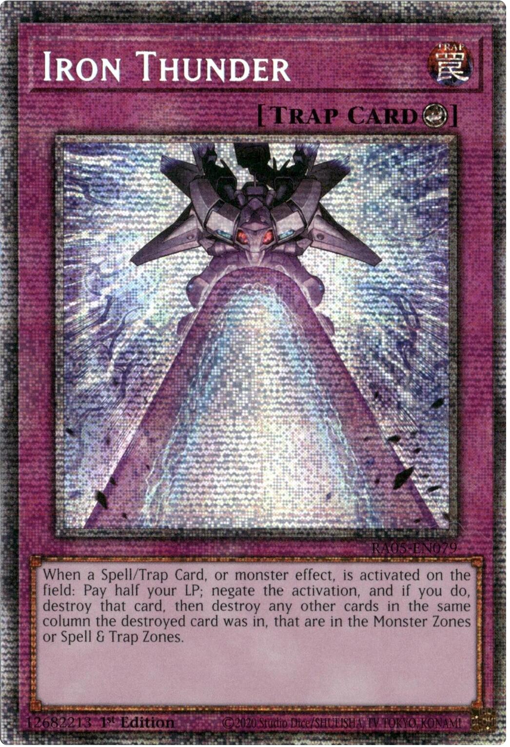 Iron Thunder (Starlight Rare) [RA05-EN079] Starlight Rare | Galaxy Games LLC