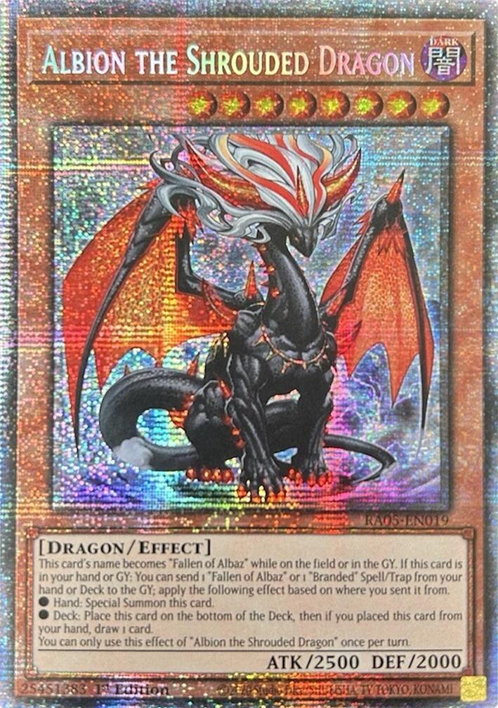 Albion the Shrouded Dragon (Starlight Rare) [RA05-EN019] Starlight Rare | Galaxy Games LLC