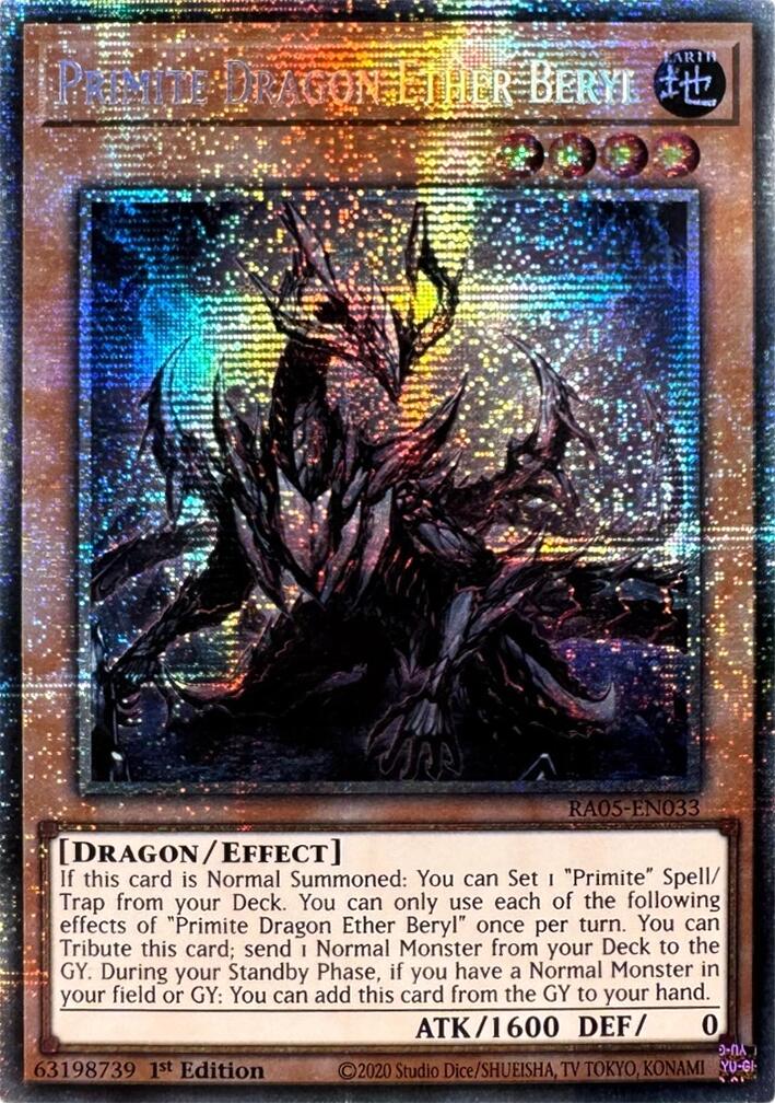 Primite Dragon Ether Beryl (Starlight Rare) [RA05-EN033] Starlight Rare | Galaxy Games LLC