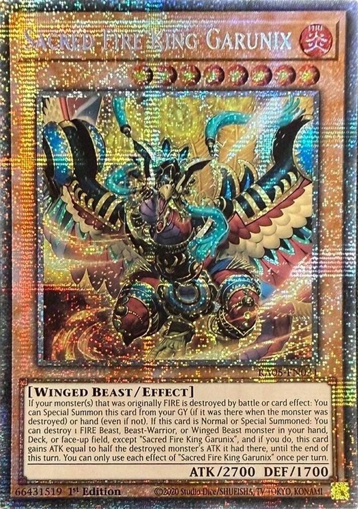 Sacred Fire King Garunix (Starlight Rare) [RA05-EN031] Starlight Rare | Galaxy Games LLC