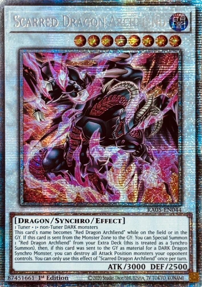 Scarred Dragon Archfiend (Starlight Rare) [RA05-EN044] Starlight Rare | Galaxy Games LLC