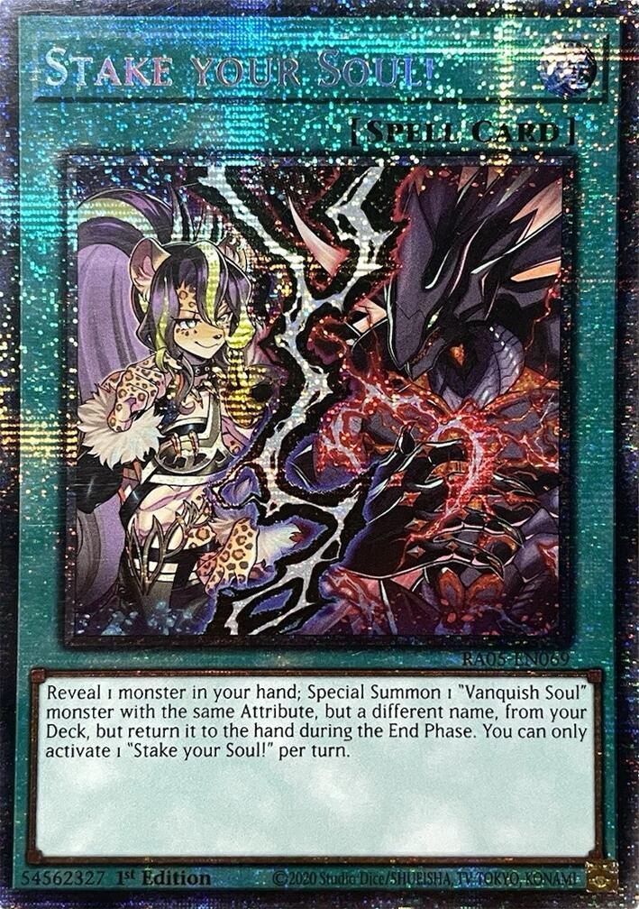 Stake your Soul! (Starlight Rare) [RA05-EN069] Starlight Rare | Galaxy Games LLC