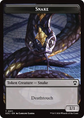 Snake // Zombie Double-Sided Token [Secrets of Strixhaven Commander Tokens] | Galaxy Games LLC