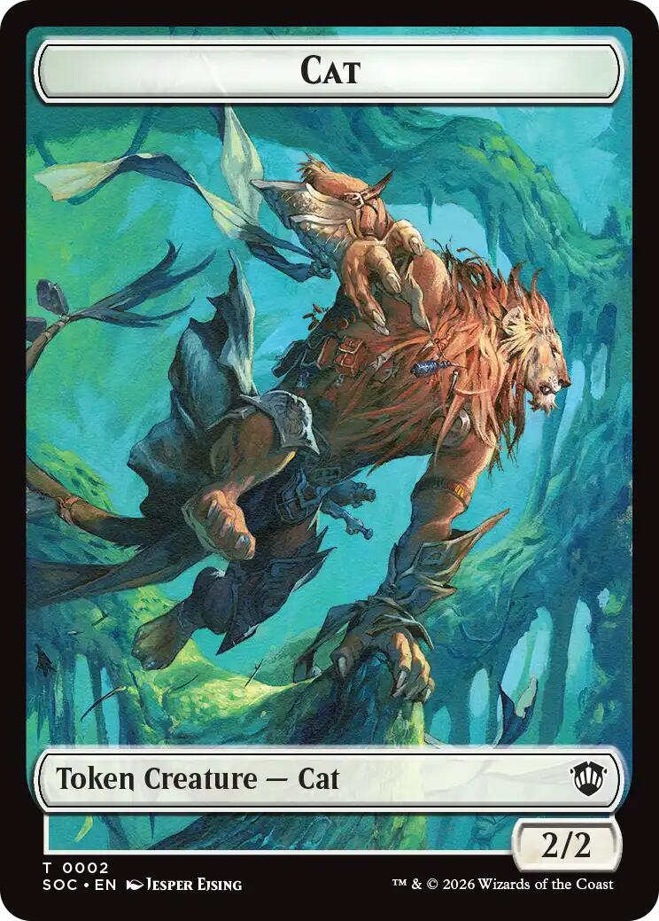 Cat // Inkling (0022) Double-Sided Token [Secrets of Strixhaven Commander Tokens] | Galaxy Games LLC
