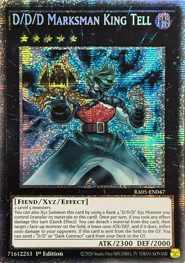 D/D/D Marksman King Tell (Starlight Rare) [RA05-EN047] Starlight Rare | Galaxy Games LLC