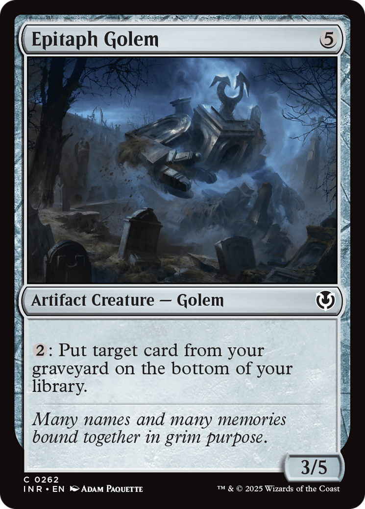 Epitaph Golem [Innistrad Remastered] | Galaxy Games LLC