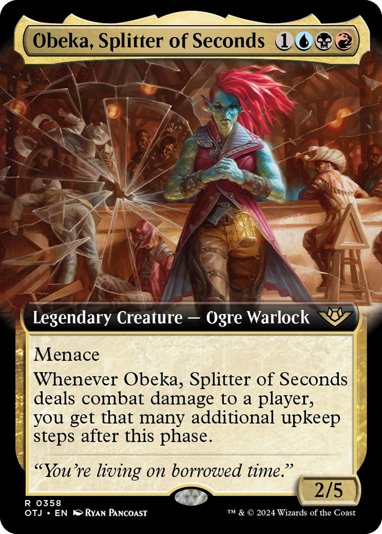 Obeka, Splitter of Seconds (Extended Art) [Outlaws of Thunder Junction] | Galaxy Games LLC