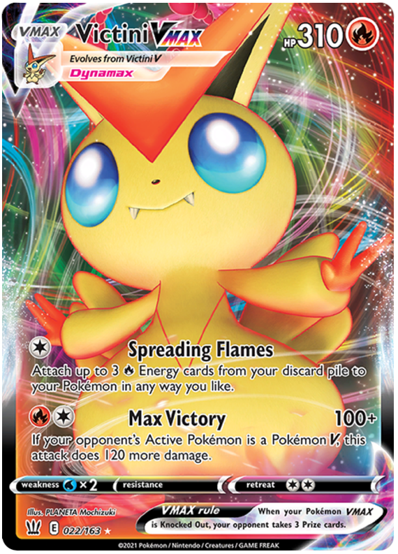 Victini VMAX (022/163) [Sword & Shield: Battle Styles] | Galaxy Games LLC