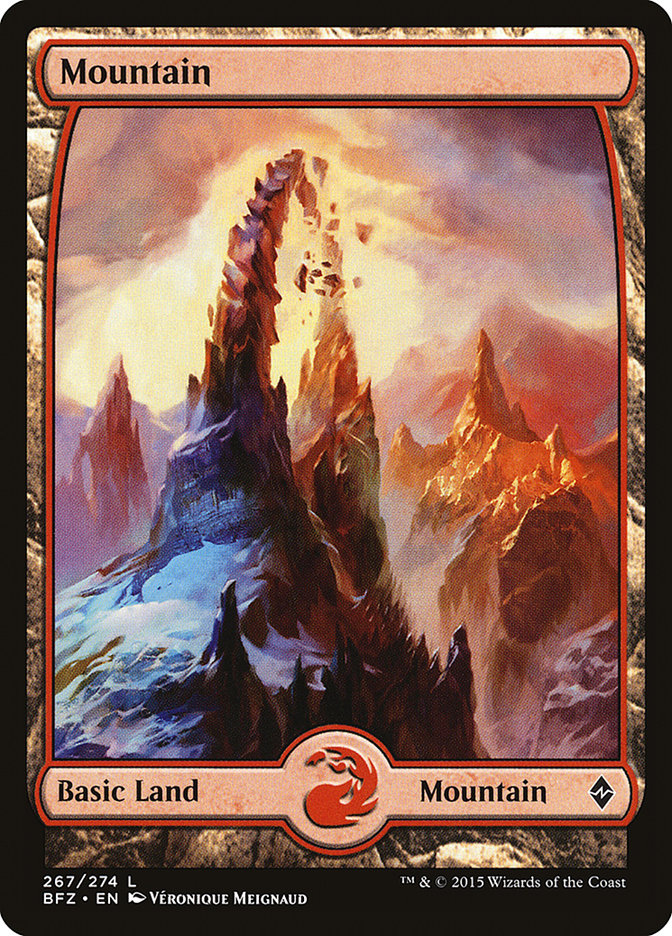 Mountain (267) (Full Art) [Battle for Zendikar] | Galaxy Games LLC