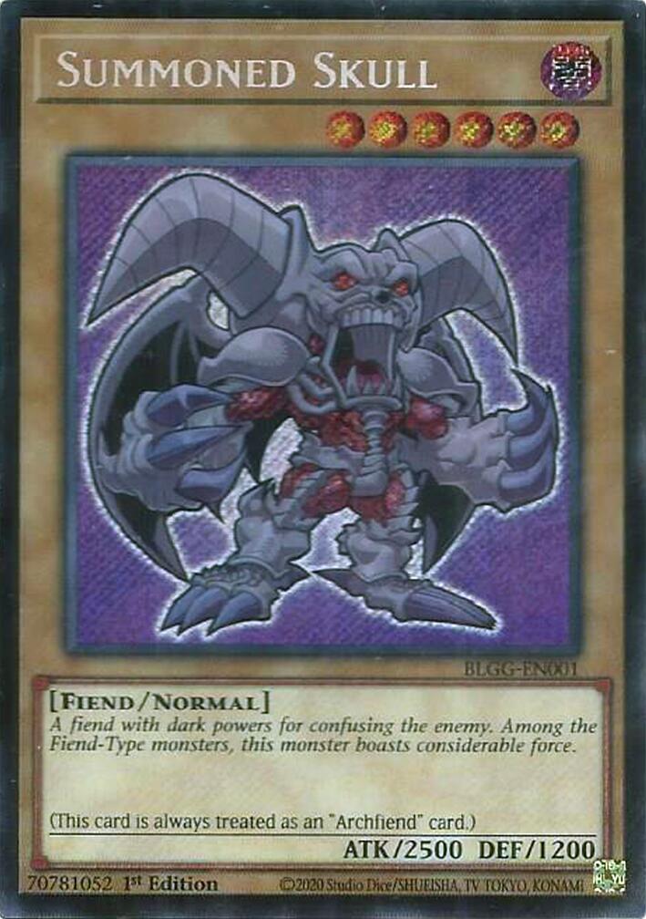 Summoned Skull [BLGG-EN001] Secret Rare | Galaxy Games LLC