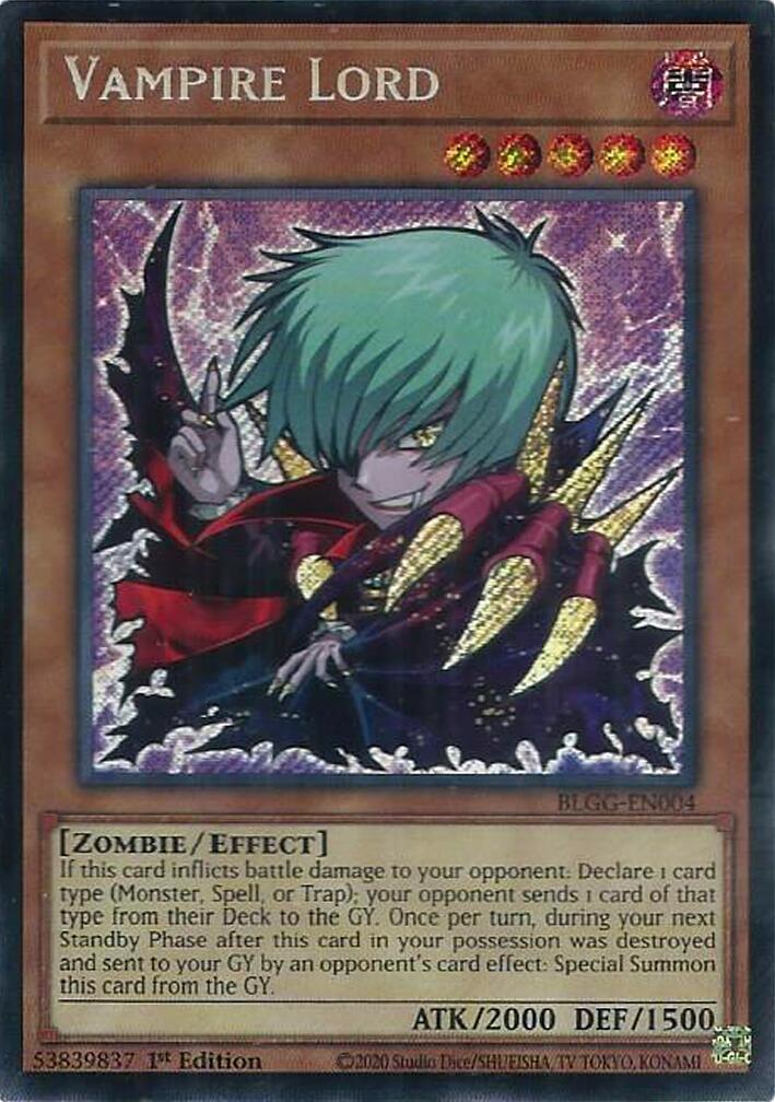 Vampire Lord [BLGG-EN004] Secret Rare | Galaxy Games LLC