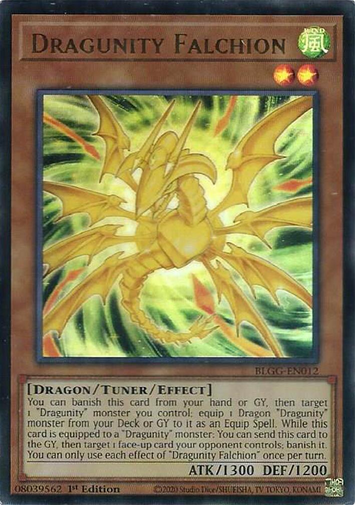 Dragunity Falchion [BLGG-EN012] Ultra Rare | Galaxy Games LLC