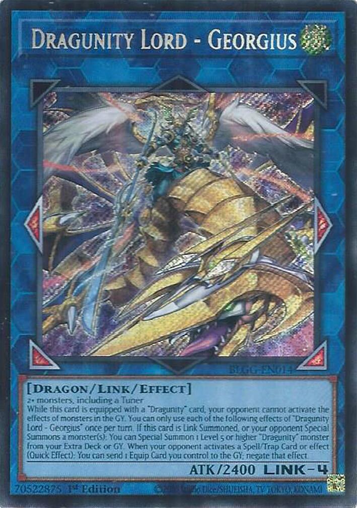 Dragunity Lord - Georgius [BLGG-EN014] Secret Rare | Galaxy Games LLC