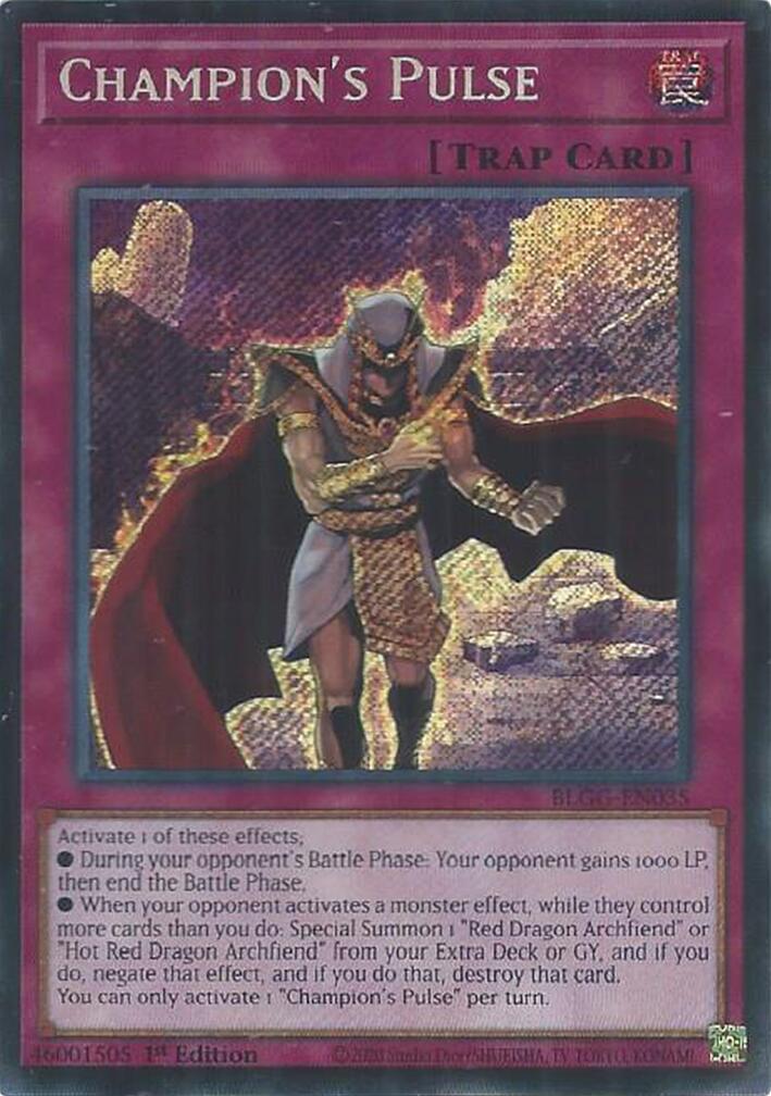 Champion's Pulse [BLGG-EN035] Secret Rare | Galaxy Games LLC
