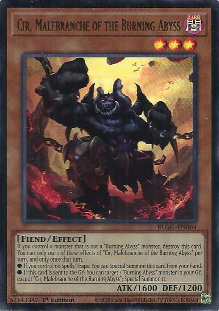 Cir, Malebranche of the Burning Abyss [BLGG-EN064] Ultra Rare | Galaxy Games LLC