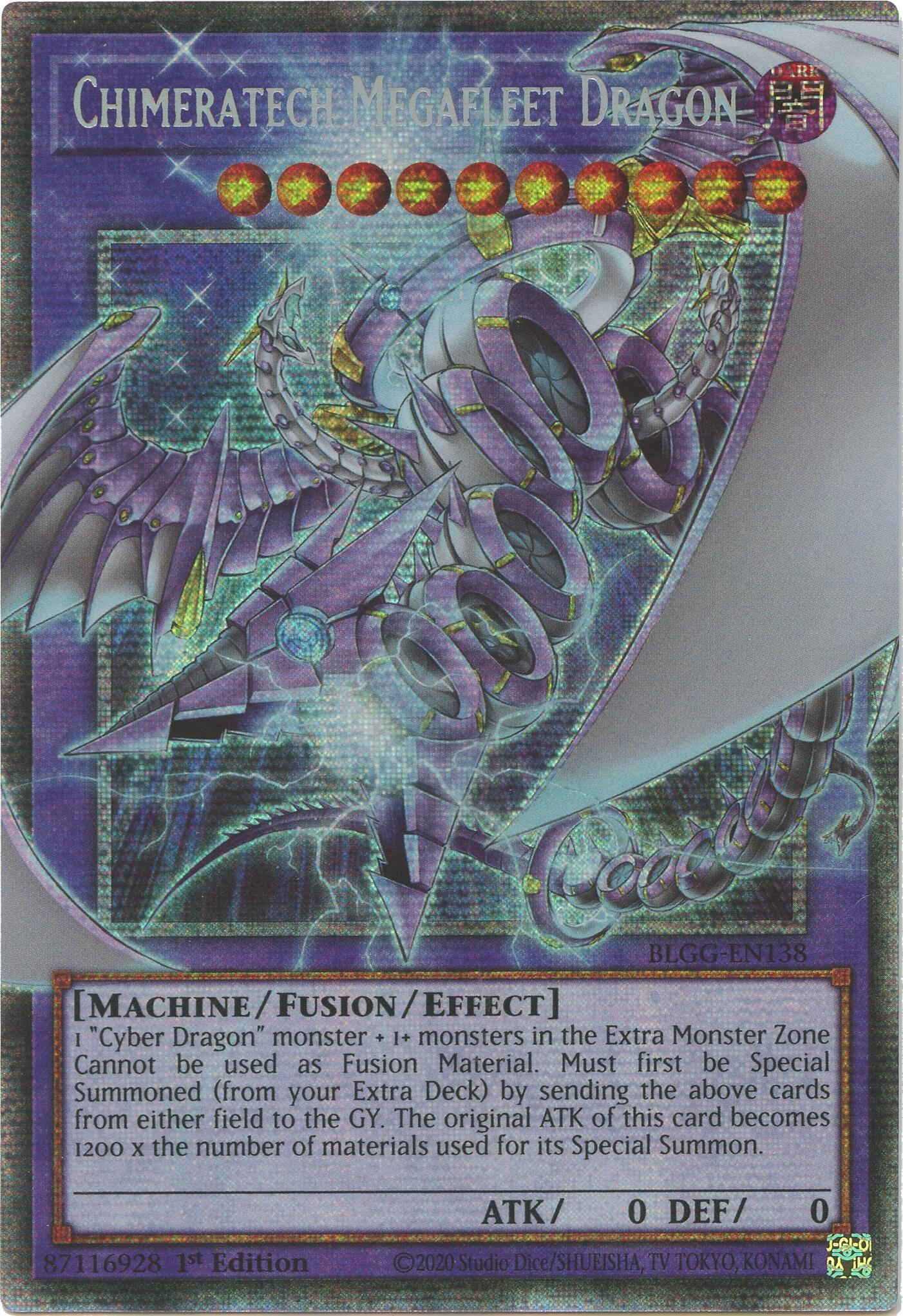 Chimeratech Megafleet Dragon (Starlight Rare) [BLGG-EN138] Starlight Rare | Galaxy Games LLC